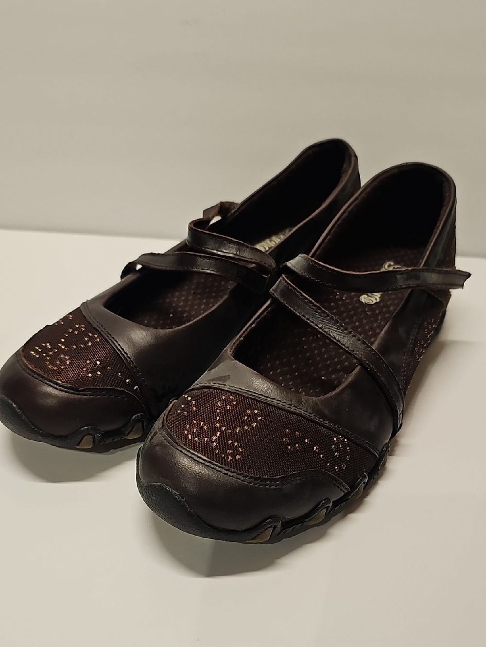 Skechers Women's Brown Mary Jane Casual Shoes 8